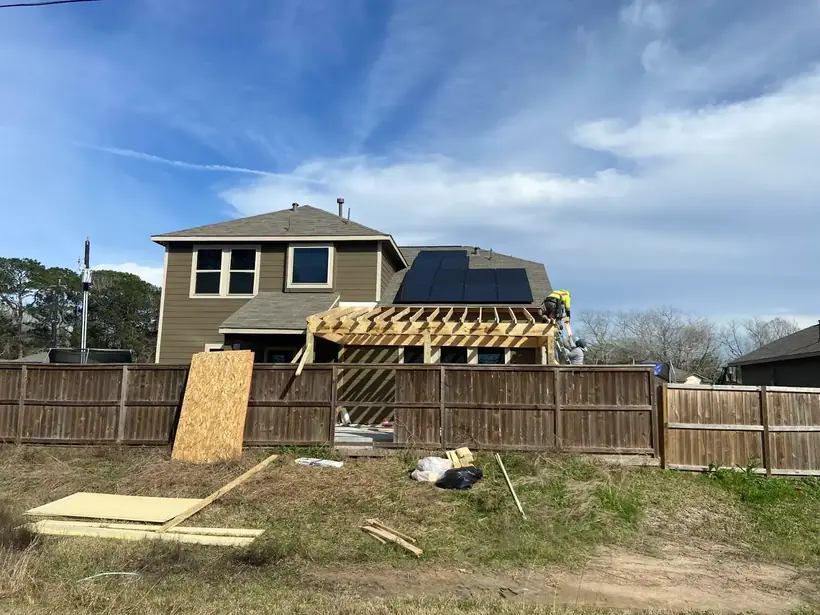 Custom patio cover and pergola in the Houston area
